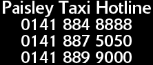 paisley taxis hotline 0141 884 8888